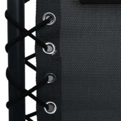 VidaXL Terrasstoel Inklapbaar Textileen Zwart -Tuinmeubelen 18a103e2c8794d7f8cc02e2f84e65141