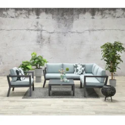 Garden Impressions San Luis Loungestoel - Mint Grijs -Tuinmeubelen 1945392173 0102