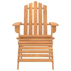VidaXL Adirondack Tuinstoel Met Voetensteun Massief Acaciahout -Tuinmeubelen 22f12173b4d644eb9138ac3836581f9b