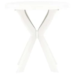 VidaXL Bistrotafel Ø70 Cm Kunststof Wit -Tuinmeubelen 2c1d4890adb84c4f9d15008e3607b01f