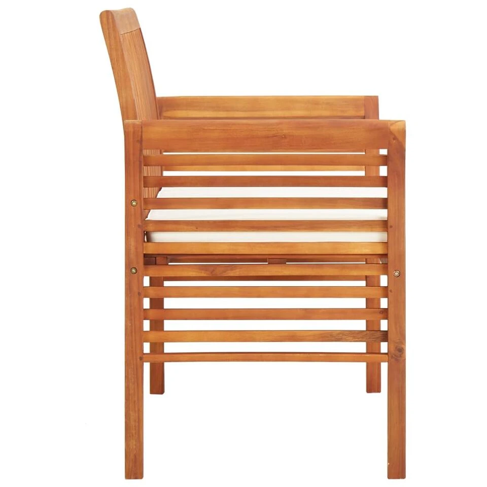 VidaXL Massief Acaciahouten Tuinbank Met Kussen 2-Zits Tuinset Buitenbank Bank 3 VidaXL Massief Acaciahouten Tuinbank Met Kussen 2-Zits Tuinset Buitenbank Bank - Afbeelding 3