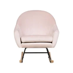 Beliani Schommelstoel OXIE - Roze Fluweel 6 Beliani Schommelstoel OXIE - Roze Fluweel -Tuinmeubelen 376caf227ccd42cf9e32c7a5e2ecd94e