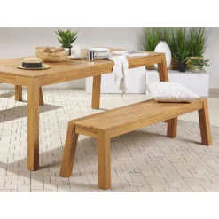 Beliani Tuinbank LIVORNO - Lichte Houtkleur Acaciahout -Tuinmeubelen 4555344307ae428996bda08c685031e3