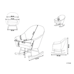 Beliani Schommelstoel OXIE - Grijs Fluweel 6 Beliani Schommelstoel OXIE - Grijs Fluweel -Tuinmeubelen 4a5968871cb440dcb3a9f1d25773dbe5 1