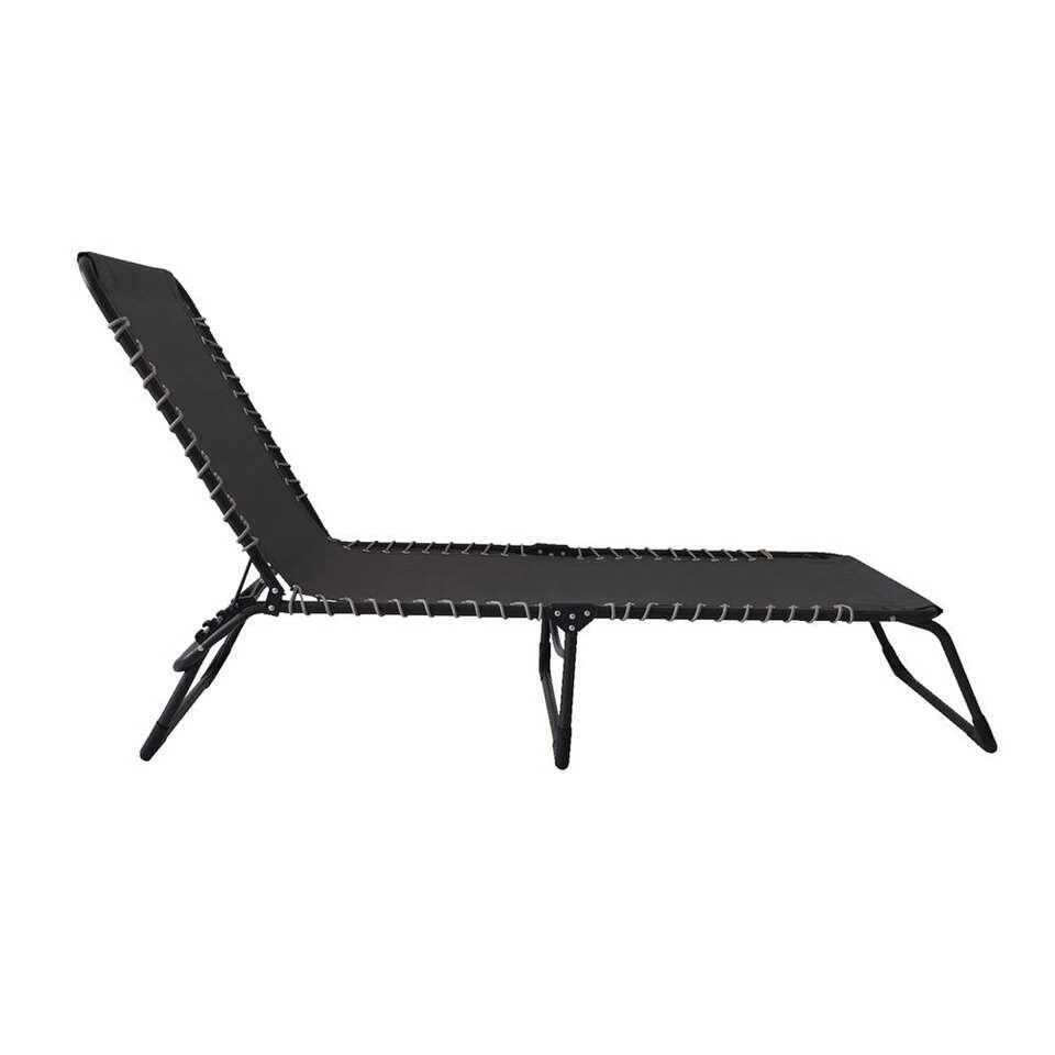 Ligbed Frejus - Donkergrijs - 30/73x53x196 Cm 3 Ligbed Frejus - Donkergrijs - 30/73x53x196 Cm - Afbeelding 3