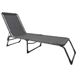 Ligbed Frejus - Donkergrijs - 30/73x53x196 Cm