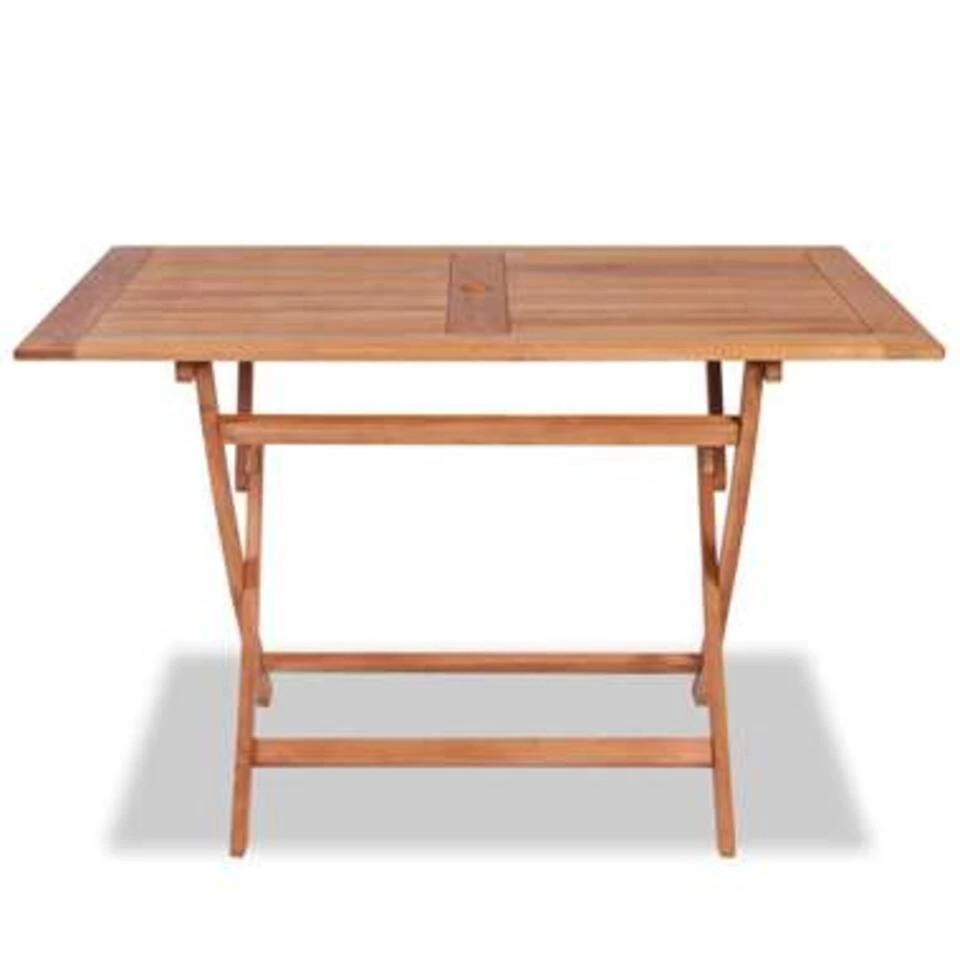 VidaXL Tuintafel Inklapbaar 120x70x75 Cm Massief Teakhout 2 VidaXL Tuintafel Inklapbaar 120x70x75 Cm Massief Teakhout - Afbeelding 2