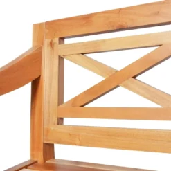 VidaXL Bank Batavia 136 Cm Massief Mahoniehout Lichtbruin 7 VidaXL Bank Batavia 136 Cm Massief Mahoniehout Lichtbruin -Tuinmeubelen 659d32920b1547e7940ebcd96ff6d762