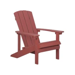 Beliani Tuinstoel ADIRONDACK - Rood Kunsthout -Tuinmeubelen 6d01865fb12c4aeb994d15b3cbe6ef71