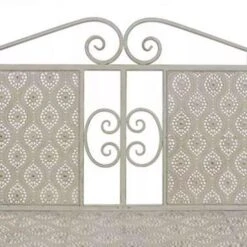 VidaXL Tuinbank 115 Cm Staal Grijs -Tuinmeubelen 76b630aa634d489d8fc9bd32f4f6a5bd