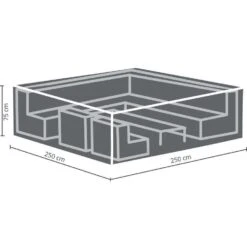 Outdoor Covers Premium Hoes Voor Loungeset - 75x250x250 Cm 6 Outdoor Covers Premium Hoes Voor Loungeset - 75x250x250 Cm -Tuinmeubelen 81010516 0200