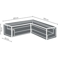 Outdoor Covers Premium Hoes Voor Loungeset - L Vormig - 300x90x70 Cm -Tuinmeubelen 81010519 0200