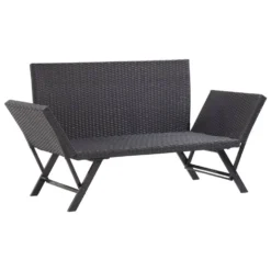 VidaXL Tuinbank Met Kussens 176 Cm Poly Rattan Zwart Overig 6 VidaXL Tuinbank Met Kussens 176 Cm Poly Rattan Zwart Overig -Tuinmeubelen 83430126278b4e5cbb5ee30c50cfe5cf