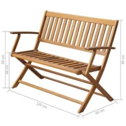 VidaXL Massief Acaciahouten Tuinbank Tuin Bank Bankje Terras Tuinmeubel -Tuinmeubelen 870a55e21a6f4ac183a4967d49a5cee1
