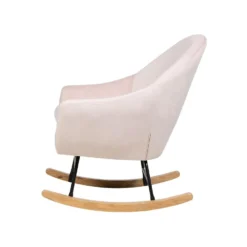 Beliani Schommelstoel OXIE - Roze Fluweel 7 Beliani Schommelstoel OXIE - Roze Fluweel -Tuinmeubelen 9550f70620fe4b2182e7fbb50303b596