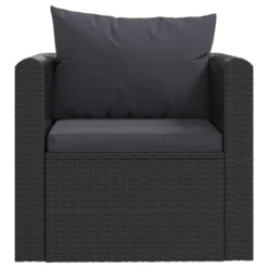 VidaXL Fauteuil Met Kussens Poly Rattan Zwart 6 VidaXL Fauteuil Met Kussens Poly Rattan Zwart -Tuinmeubelen 9c51a855bb8a40c78f0a6357ceb8619e