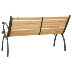 VidaXL Tuinbank 123 Cm Gietijzer En Massief Vurenhout -Tuinmeubelen 9d0f18a0e578416a960786ed0ad8ec31