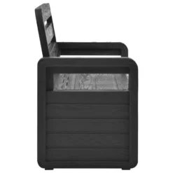 VidaXL Tuinopbergbank 132,5 Cm Kunststof Antraciet -Tuinmeubelen a09526dcf19e49548377d33d48c1ee72