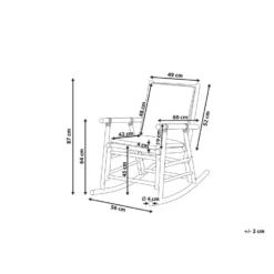 Beliani Schommelstoel FRIGOLE - Lichte Houtkleur Bamboehout -Tuinmeubelen a7bf54dc45014ffa925159eb79e7307a
