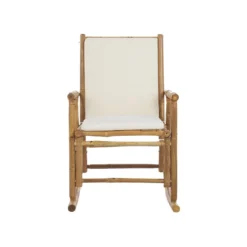 Beliani Schommelstoel FRIGOLE - Lichte Houtkleur Bamboehout -Tuinmeubelen ce7f634996ba4527a6841ce3cc1d5d91