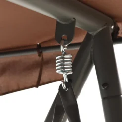 VidaXL Schommelbank Voor Buiten Met Luifel Koffiekleurig 7 VidaXL Schommelbank Voor Buiten Met Luifel Koffiekleurig -Tuinmeubelen cfe6933272f34a9c966e1b1db974f244