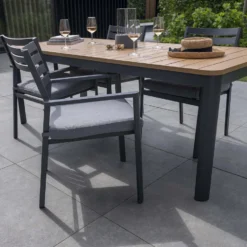 Giga Meubel Stapelbare Tuinstoel Aluminium Antraciet - Zithoogte 43cm - Stoel -Tuinmeubelen d2faa634889a4e9894ab965a8218d784