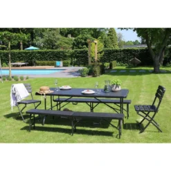 ERRO Bank Houtlook 180cm -Tuinmeubelen d4e808b902334c4f9f0f0d5c404075da