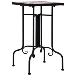 VidaXL Bijzettafel Mozaïek Keramiek Terracottakleurig En Wit -Tuinmeubelen dce9eaea0bf547fe83d977561cd6d454