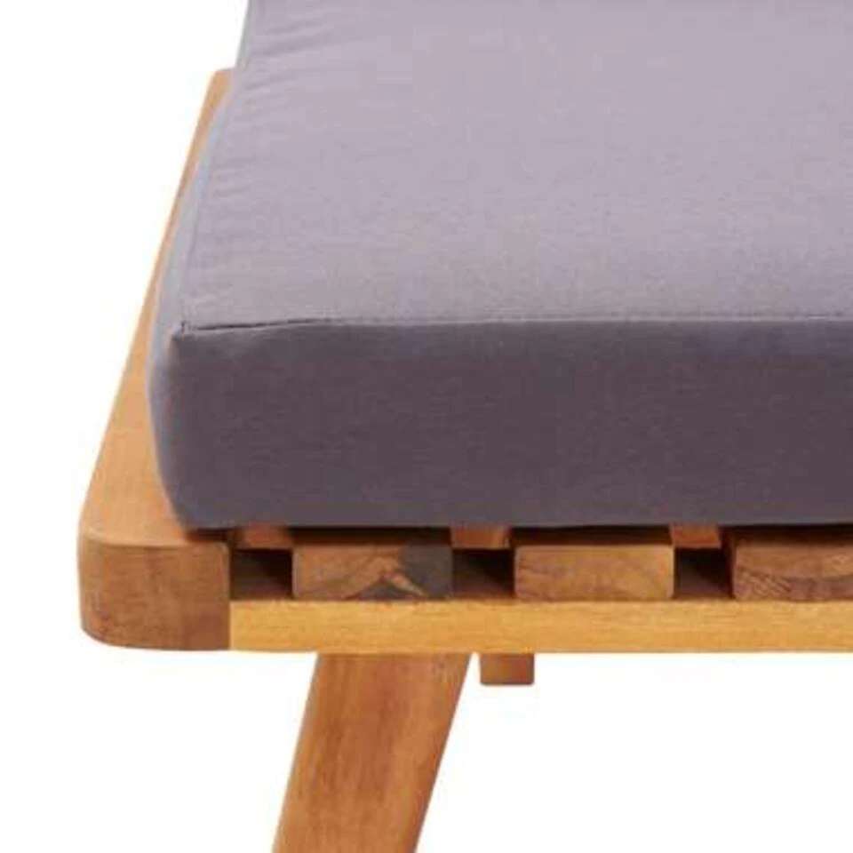 VidaXL Tuinstoel Met Kussens Massief Acaciahout 4 VidaXL Tuinstoel Met Kussens Massief Acaciahout - Afbeelding 4