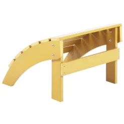 Beliani Voetenbankje ADIRONDACK - Geel Kunsthout -Tuinmeubelen edc5de018d724b04806c8e551252ffed