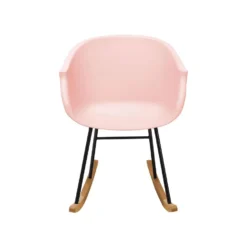 Beliani Schommelstoel HARMONY - Roze Polypropyleen -Tuinmeubelen f2bca865666f48bf935e41f593e8d078