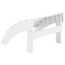 Beliani Voetenbankje ADIRONDACK - Wit Kunsthout -Tuinmeubelen f95107cf2a3d4974bef2ab8a44ca2129