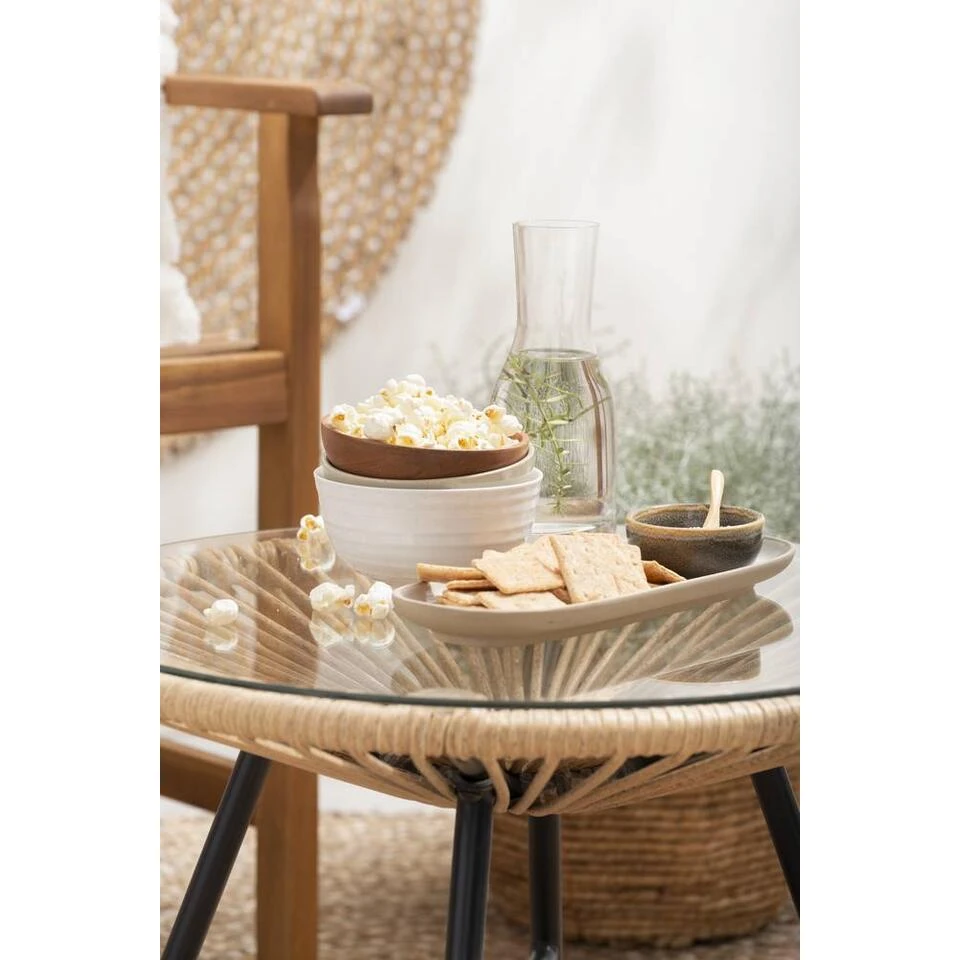 Le Sud Bijzettafel Monte Carlo - Naturel - Ø50x38 Cm 4 Le Sud Bijzettafel Monte Carlo - Naturel - Ø50x38 Cm - Afbeelding 4